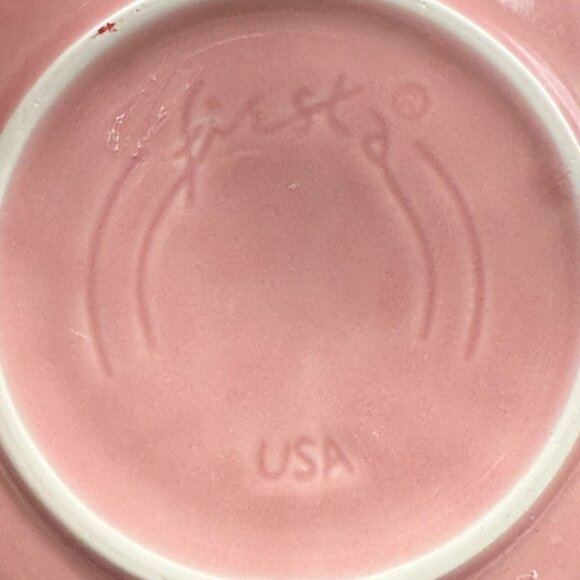 Homer Laughlin Fiesta Ware Rose 6 3/4" Cereal Salad Soup Bowl - Picture 3 of 5